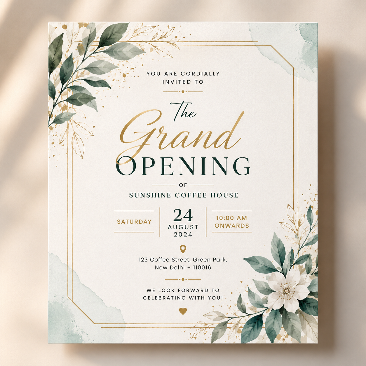 Invitation Design Dashboard Showcase